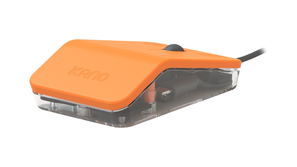 Rear left view of the Kano Mouse