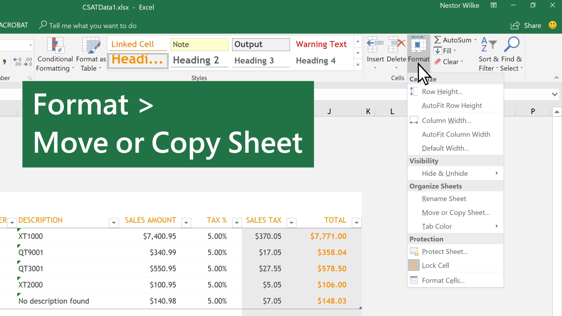 Jak zkopírovat list v Excelu do jiného sešitu?