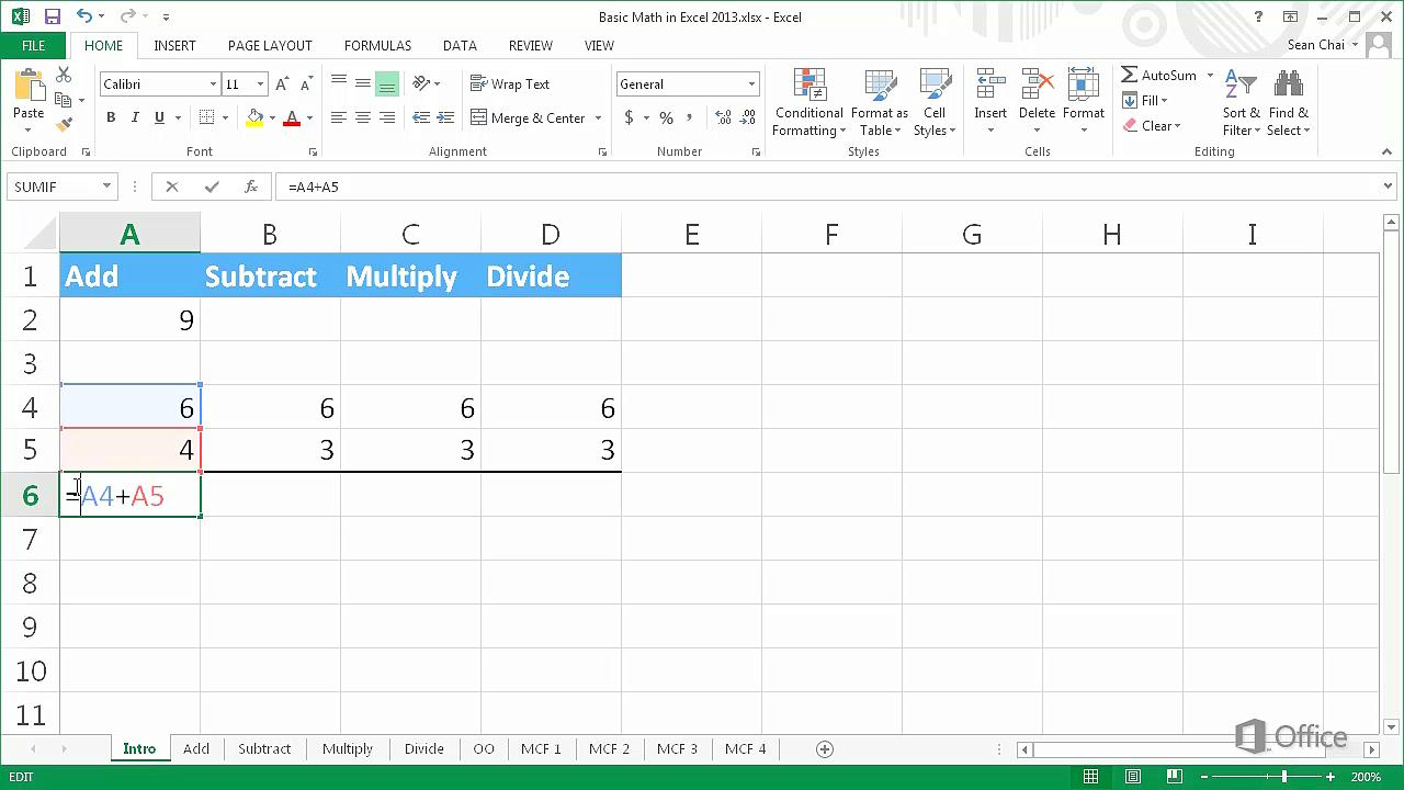 Excel 2013