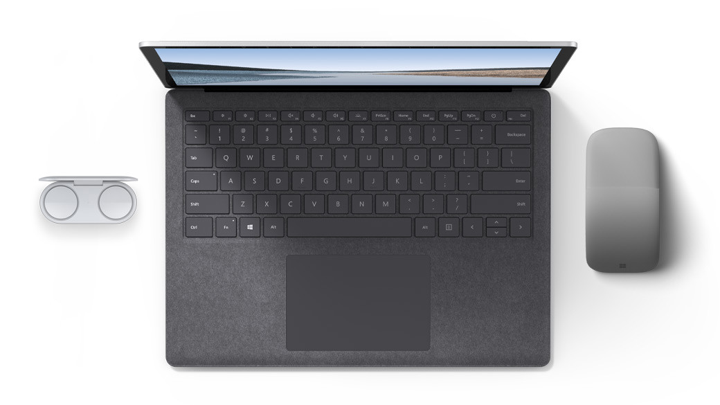 Surface Laptop 3 avec écouteurs Surface et souris Surface Arc