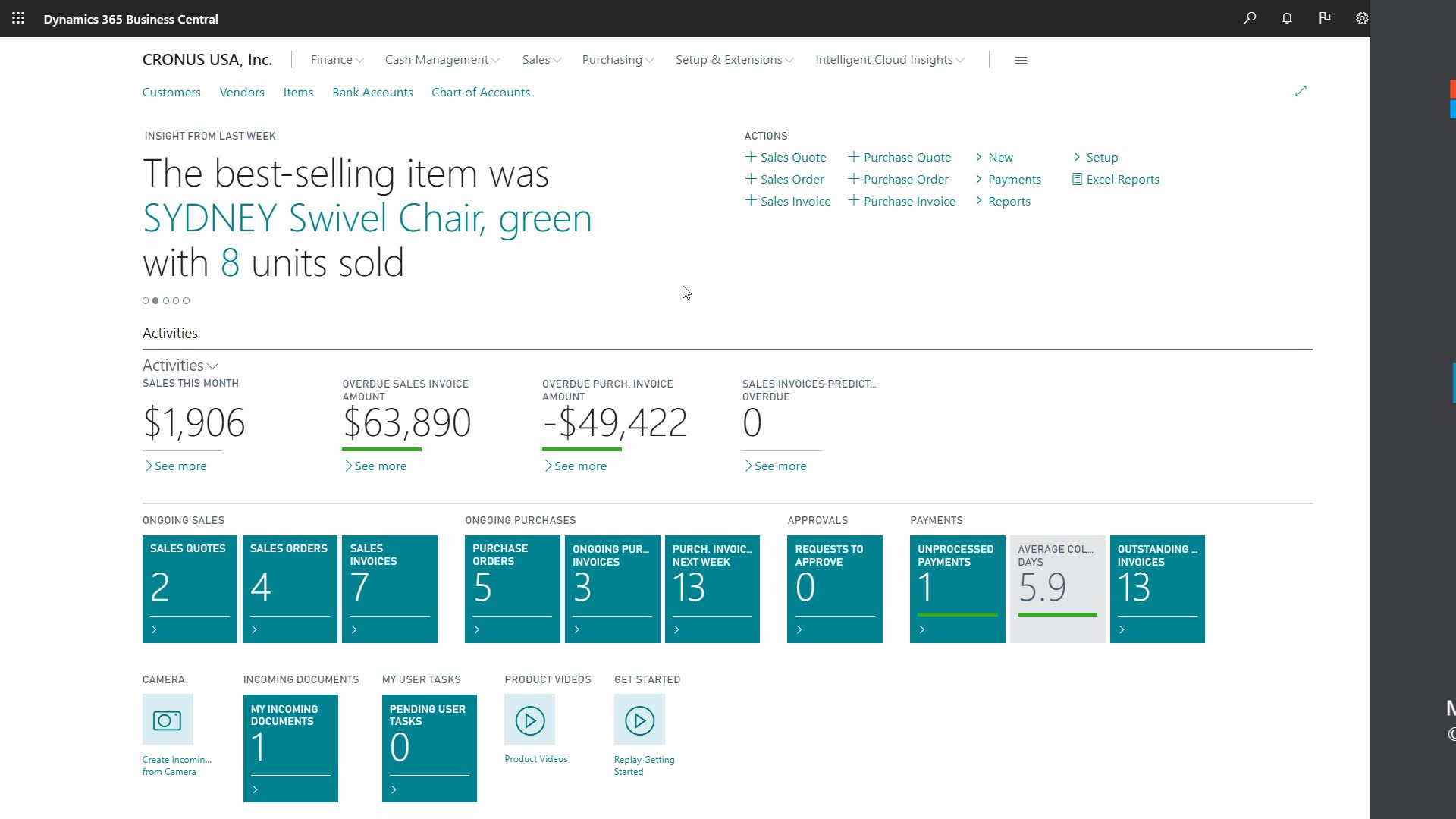 Financial Management (contains video) - Business Central | Microsoft Docs