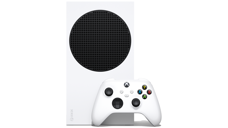 Xbox Series S-console met Xbox draadloze controller in robotwit 