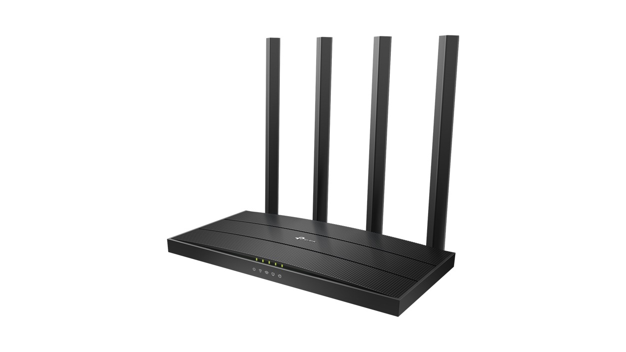 Right front view of TP-Link Archer C80 Router AC1900