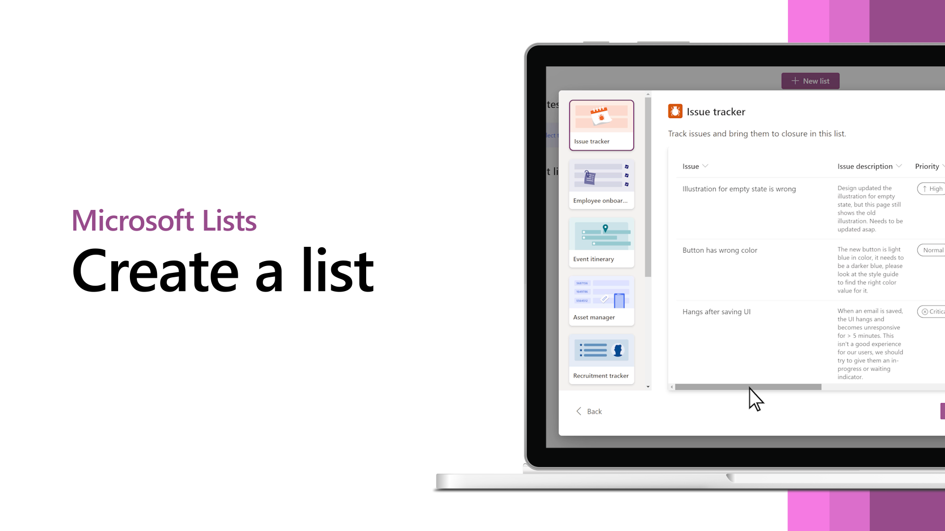 Create a list from the Lists app - Microsoft Support