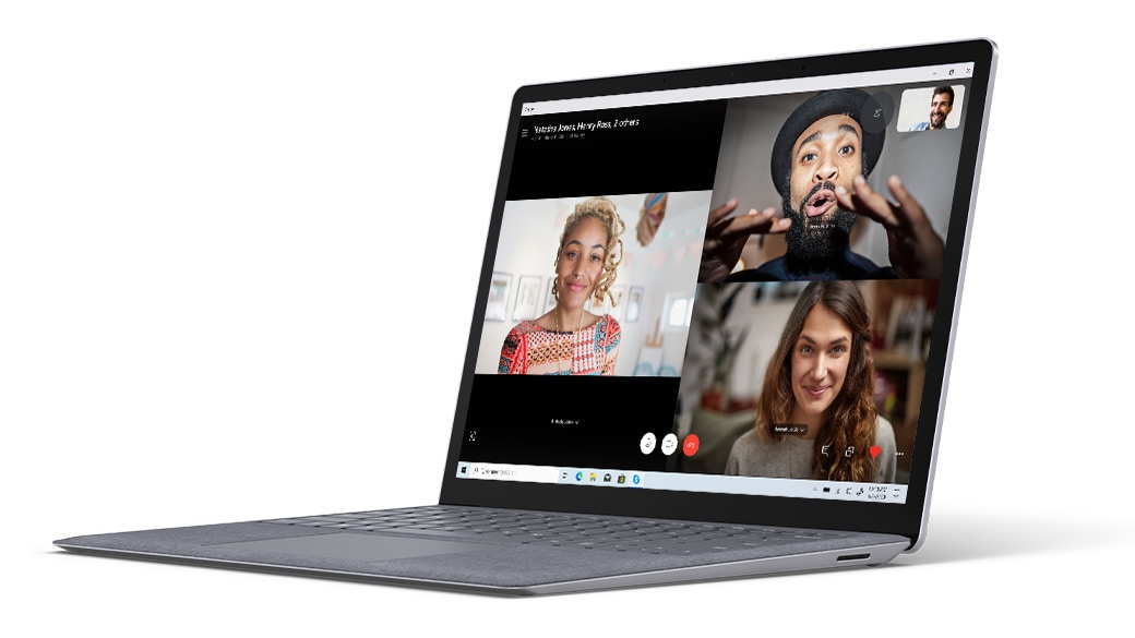 Surface Laptop 3 用於視訊聊天的 HD 相機
