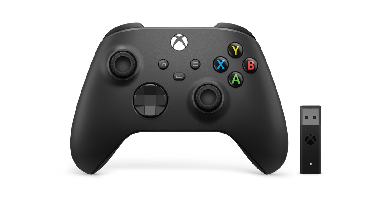 Xbox Wireless Controller + Wireless Adaptor for Windows 10