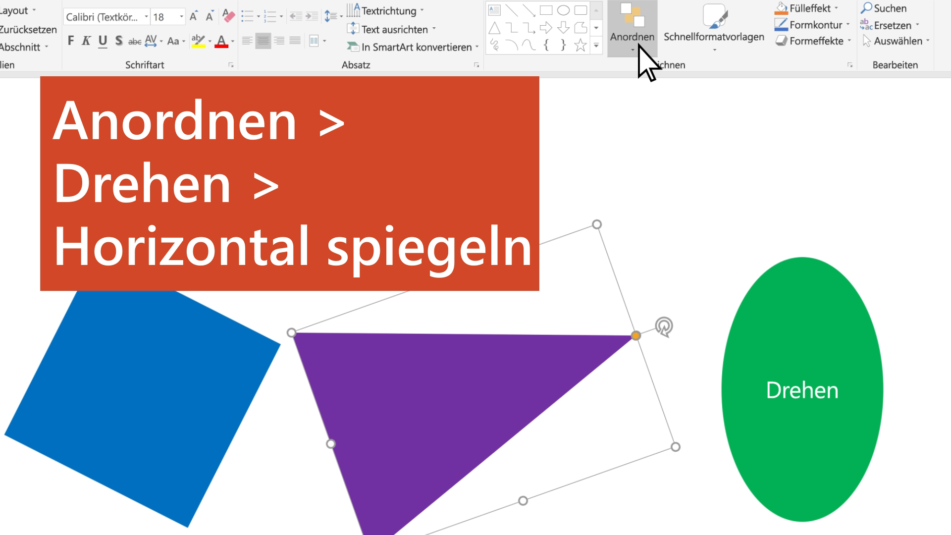 Drehen oder Kippen eines Objekts in PowerPoint - Microsoft-Support