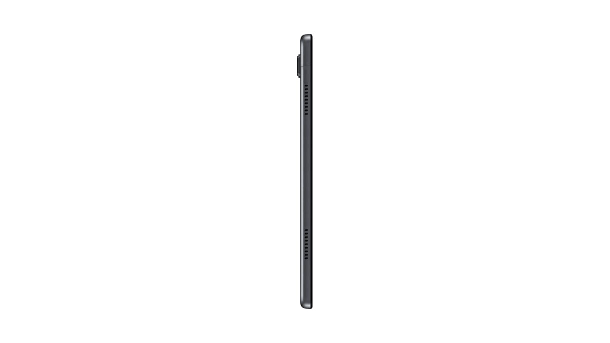 Left side view of Samsung Galaxy Tab A7 32GB Gray in horizontal