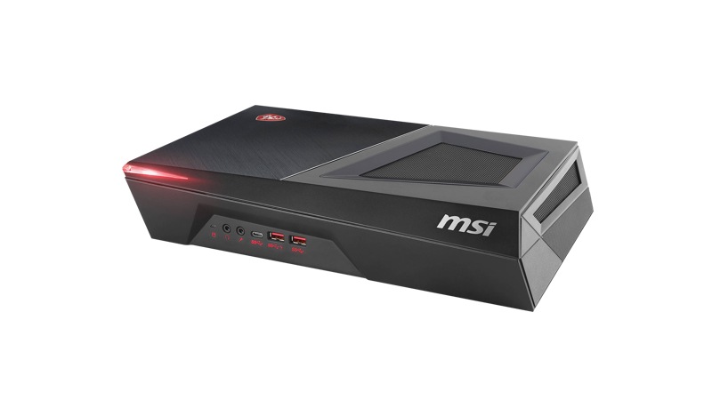 Angled view of MSI Trident 3 Gaming PC.