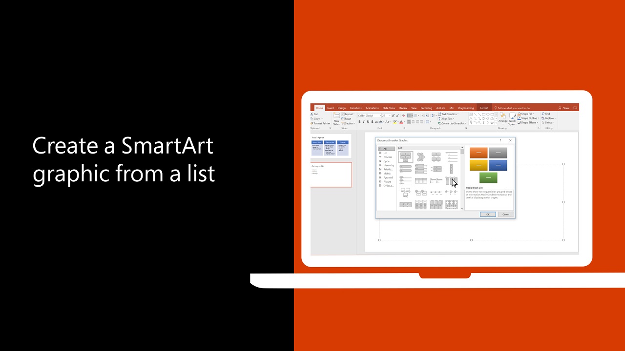 Video: Een SmartArt-graphic maken van een lijst - Microsoft Ondersteuning