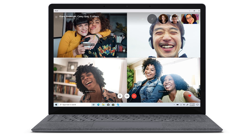 Mikrofon Studio dwi medan jauh Surface Laptop 3 untuk panggilan video dan rakaman yang terang dan jelas