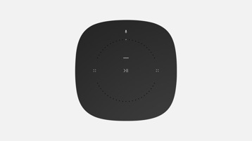 Top view of the Sonos One in Black