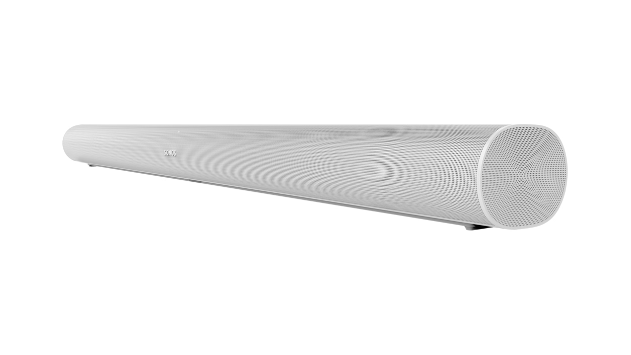 Front right view of the Sonos Arc - White