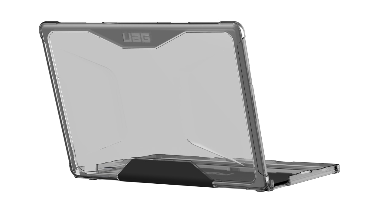 Back right-facing open view of UAG Surface Go PLYO Series Case