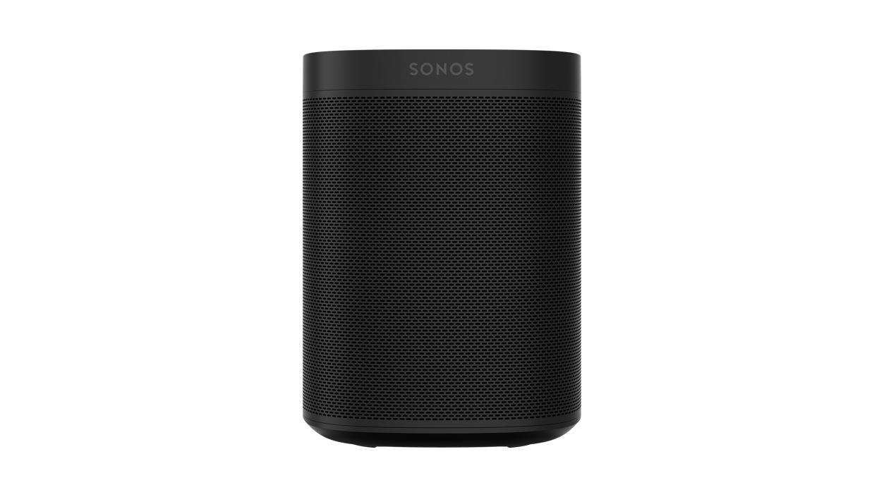 Front view of the Sonos One in Black