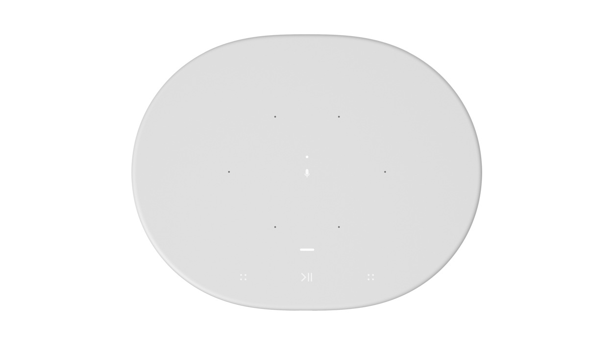 Top-down view of Sonos Move in White.