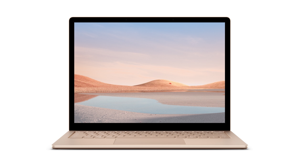 Front view of  Surface Laptop 4 in Sandstone