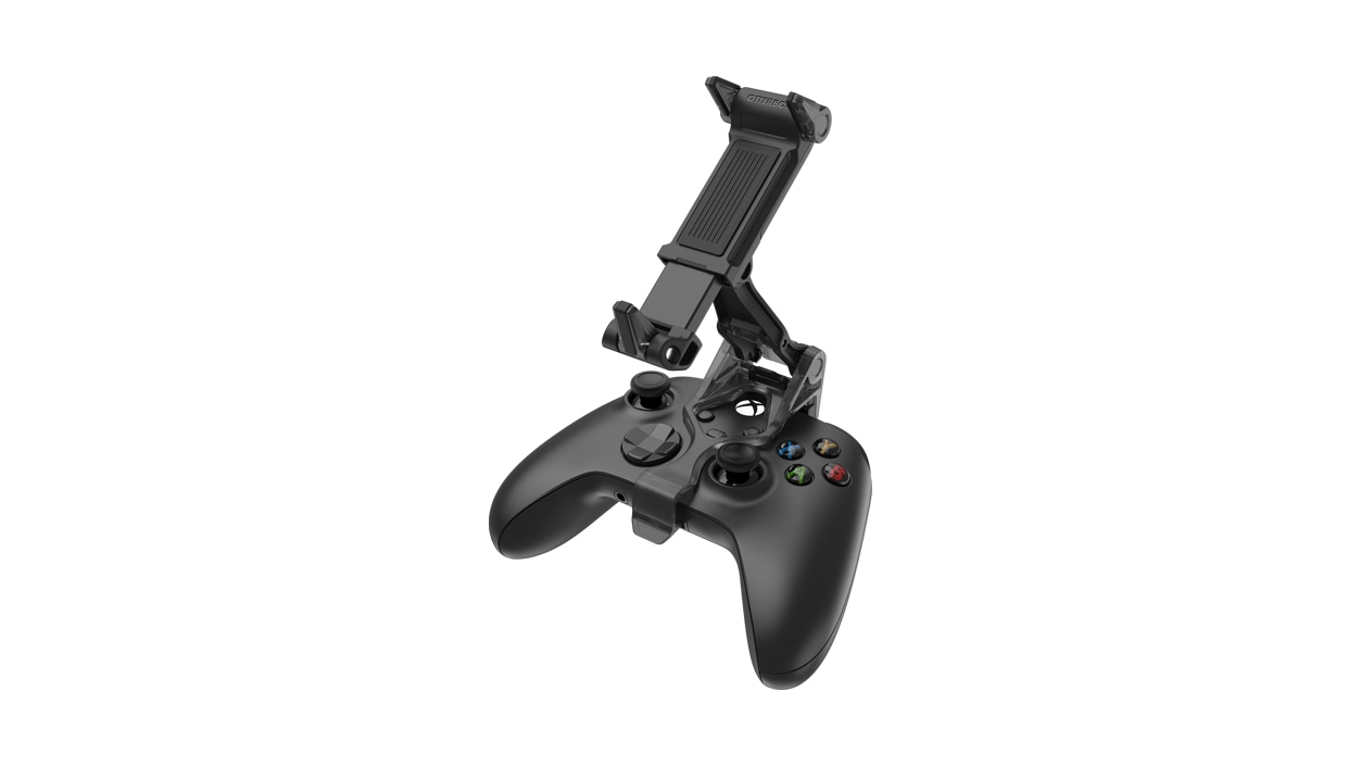 OtterBox Mobile Gaming Clip attached to an Xbox controller 
