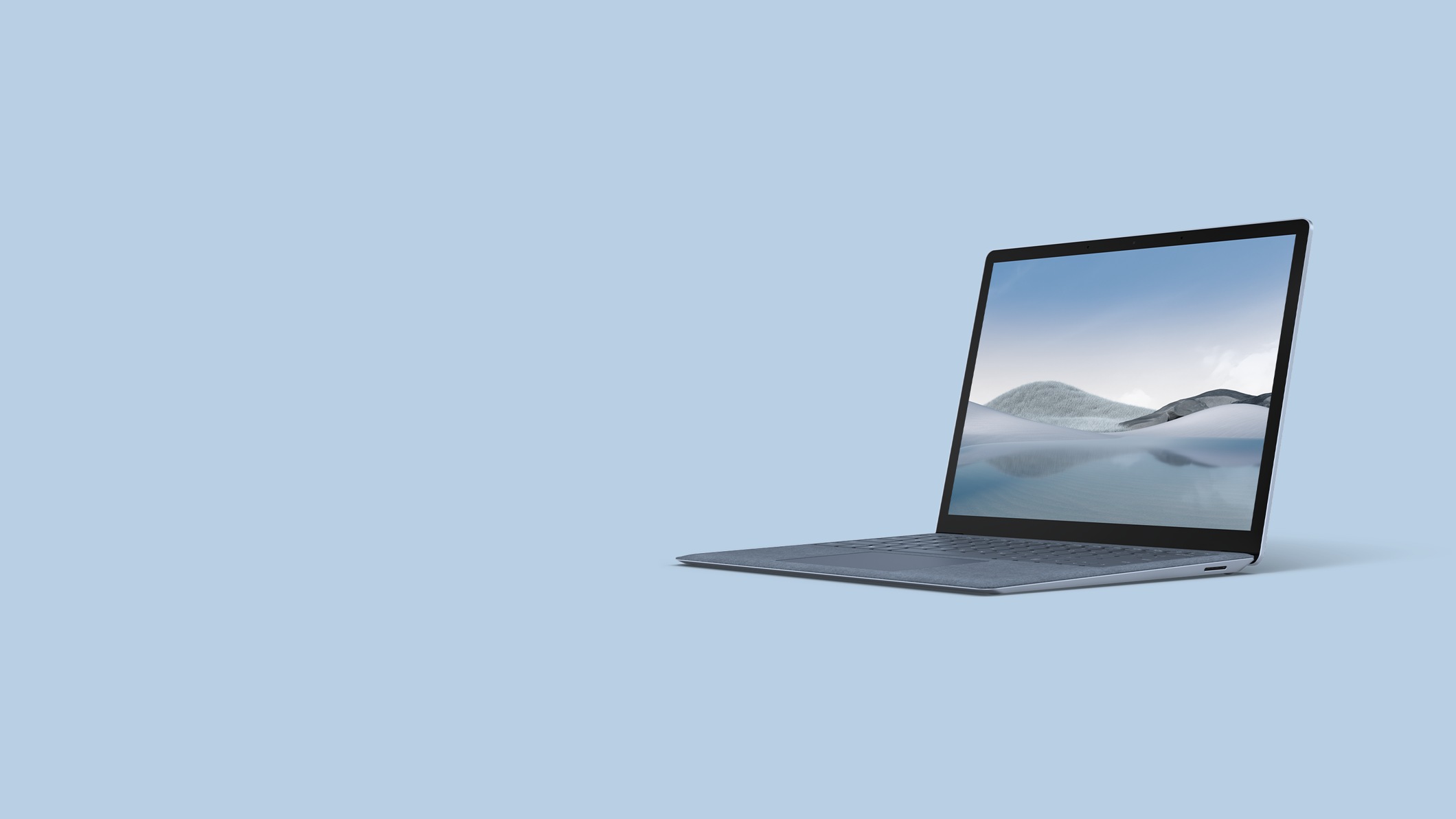 Surface Laptop 4 for Business in Ice Blue.