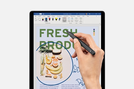 QWERTZ Keyboard Surface Cover Bundle Microsoft Surface Pro 8 Pro X Signature Keyboard im Bundle mit schwarzem Slim Pen 2 Mohnrot