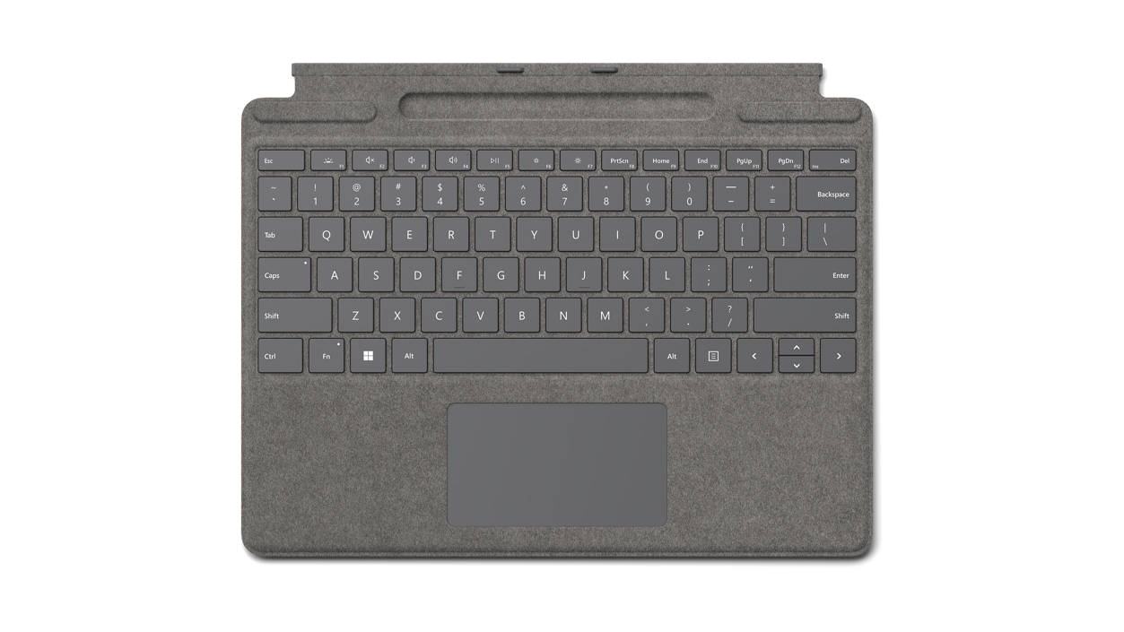 Surface Pro Signature Keyboard in Platin.
