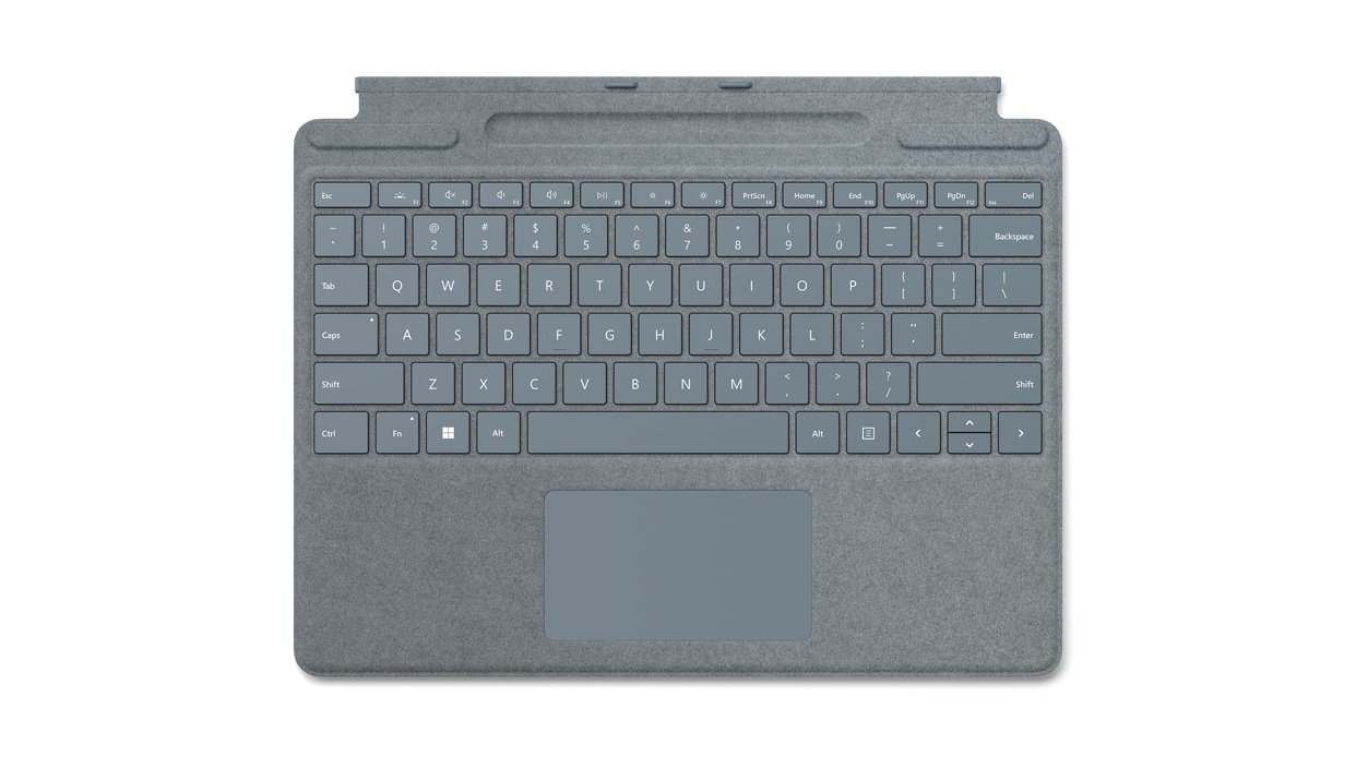Surface Pro Signature Keyboard in Eisblau.