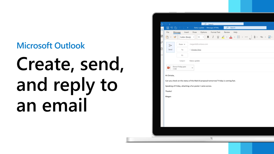 Create and send email in Outlook - Microsoft Support