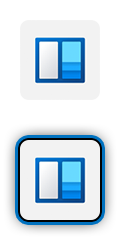 Icono azul de Microsoft.