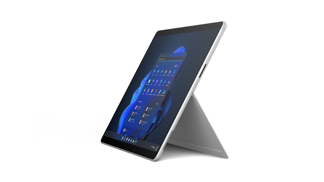 Platina Surface Pro X voor zakelijk gebruik.