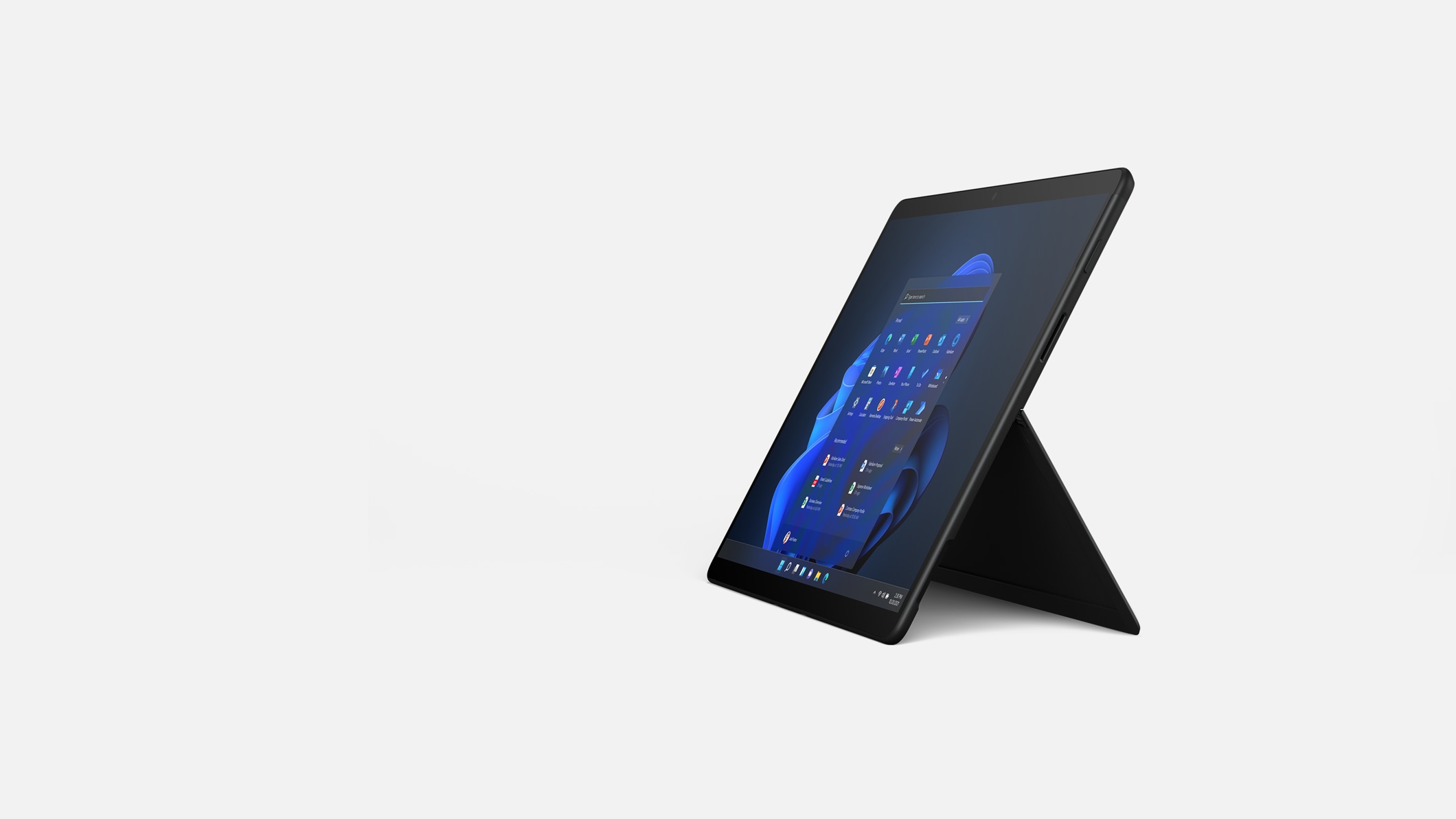 Surface Pro X para empresas en negro.