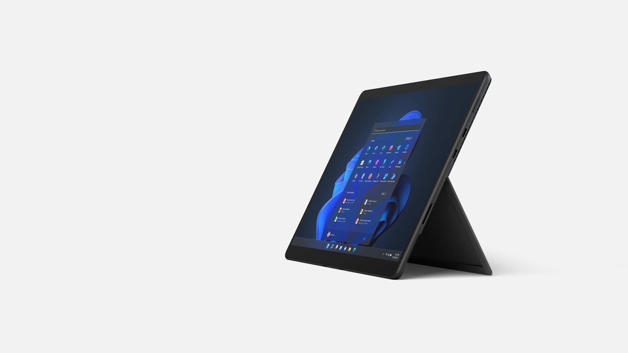 Surface Pro 8 pour les entreprises couleur anthracite.