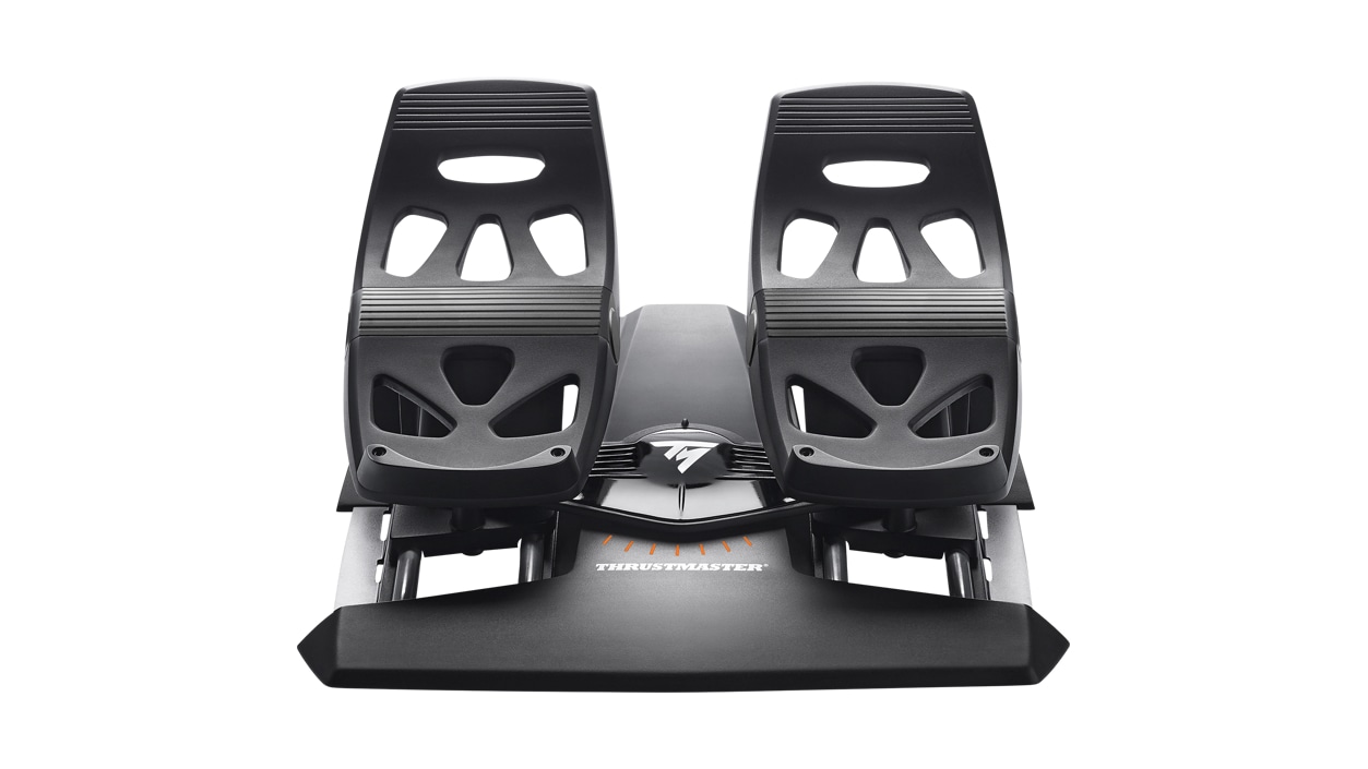 Front view of the Thrustmaster Xbox T Flight Full Kit rudder pedals.
