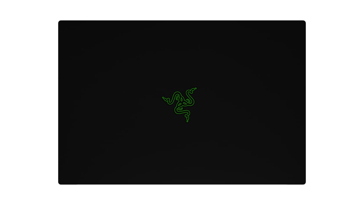 Top view of a Razer Blade 15 Advanced Gaming laptop.
