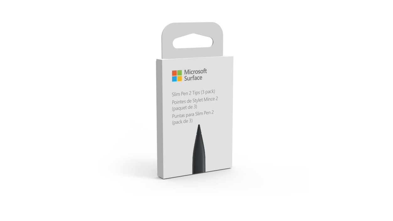 Um pack de 3 pontas de caneta para a Surface Slim Pen 2. 