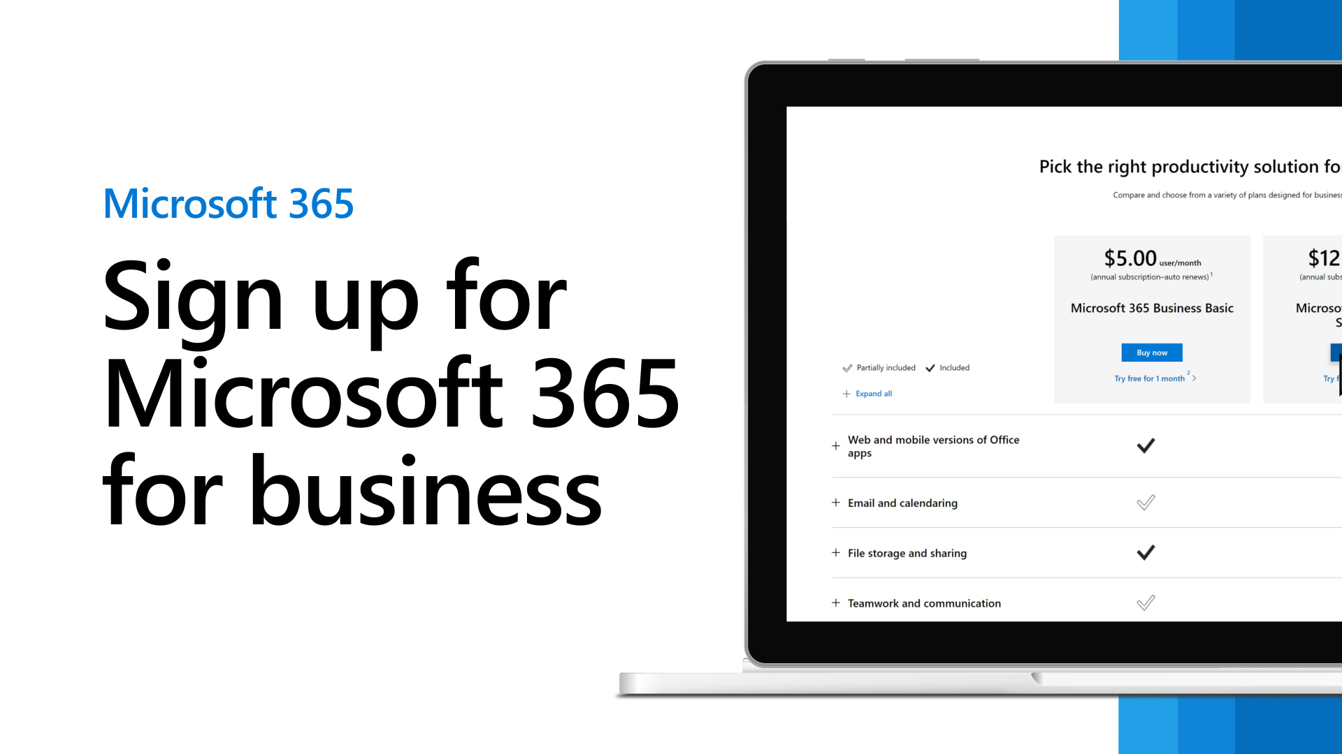 Sign up for Microsoft 365 Business Standard - Microsoft 365 admin |  Microsoft Learn