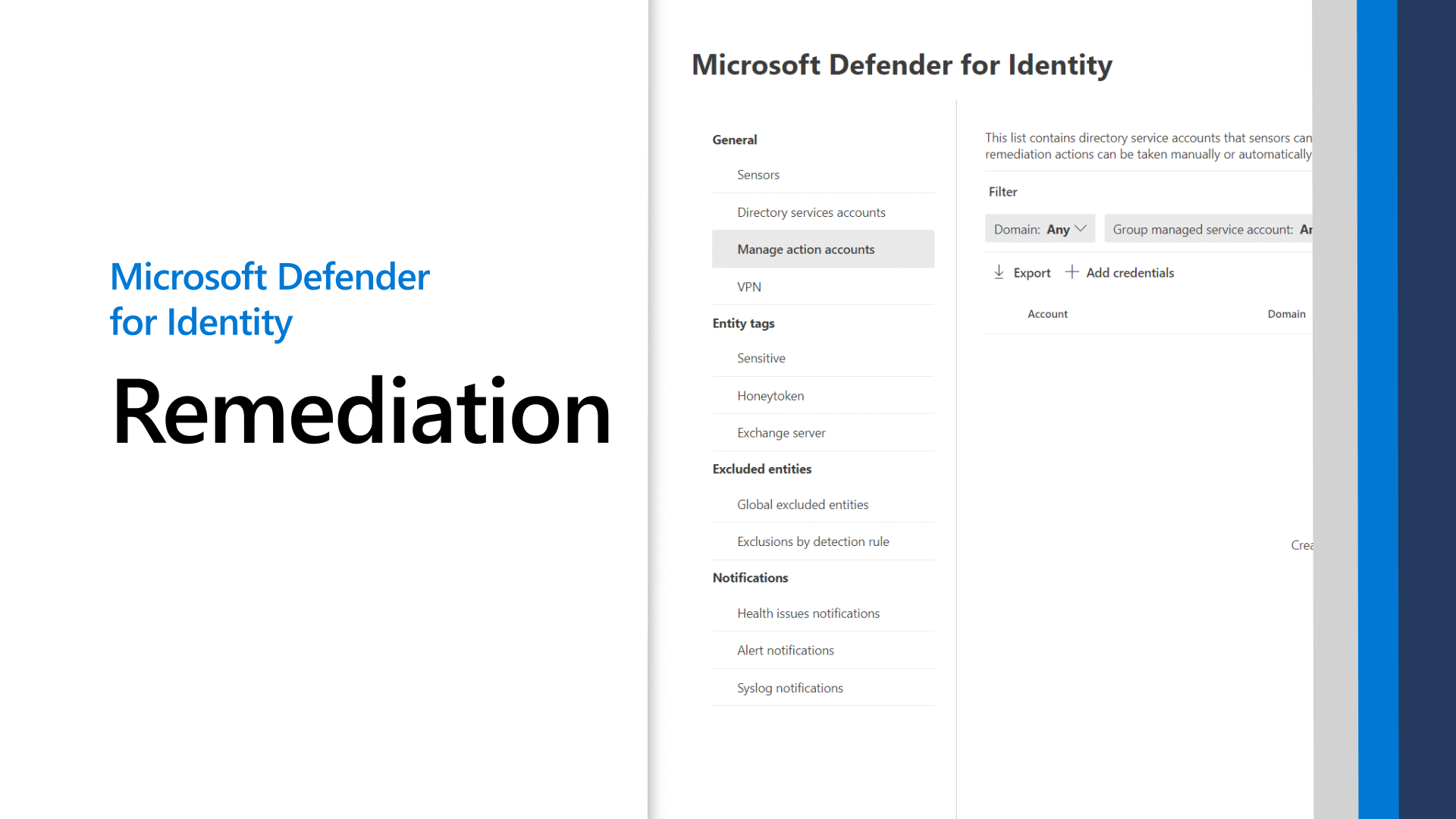 Действия исправления - Microsoft Defender for Identity | Microsoft Learn