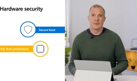 A screenshot from the video about hardware security.