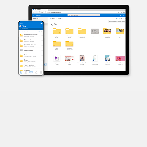 The OneDrive mobile app