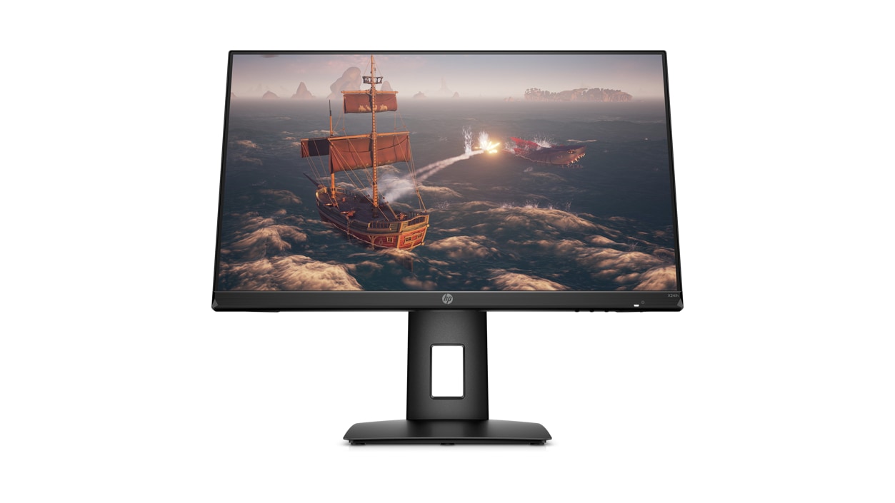 An H P X 24 i h 23 point 8 inch Gaming Monitor.