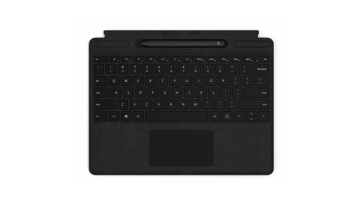 Surface Pro X keyboard with slim pen