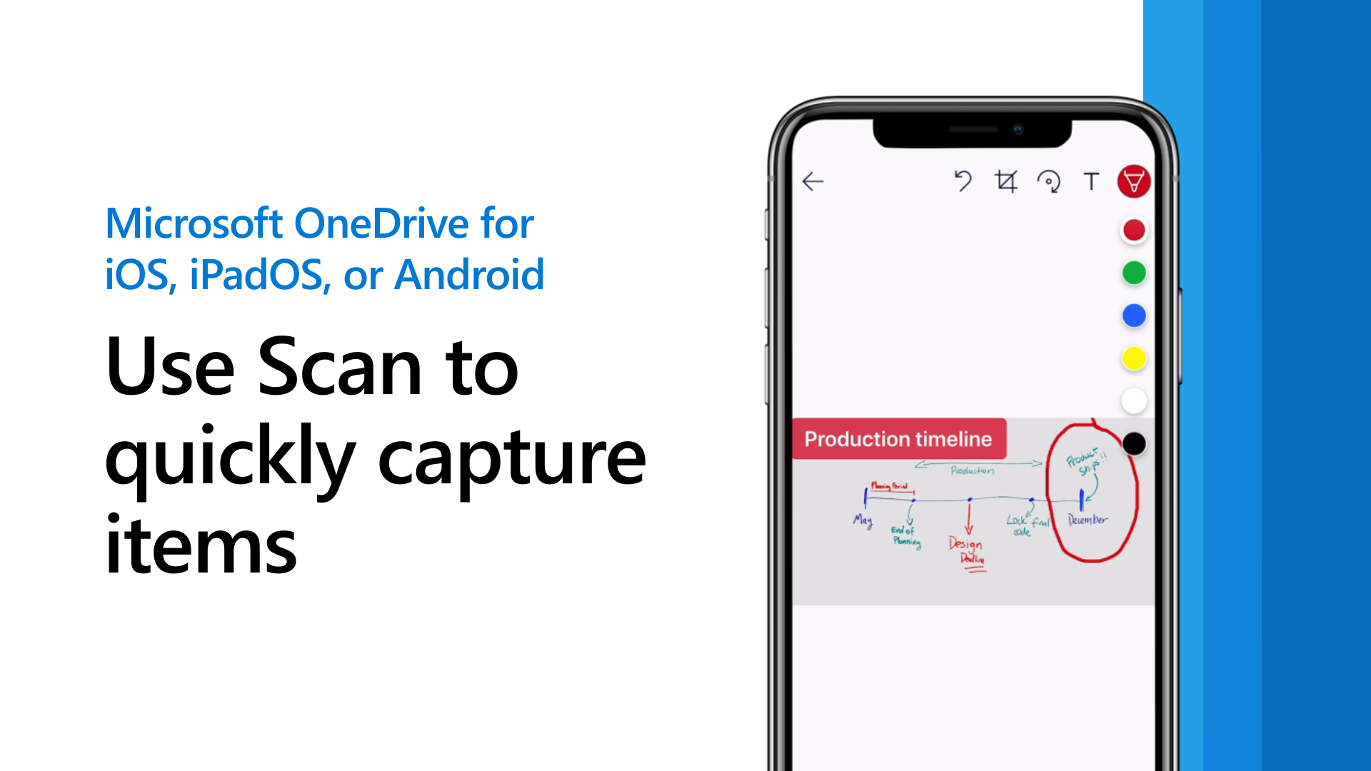 Scan et whiteboard, dokument, visitkort eller foto i OneDrive til iOS - Microsoft