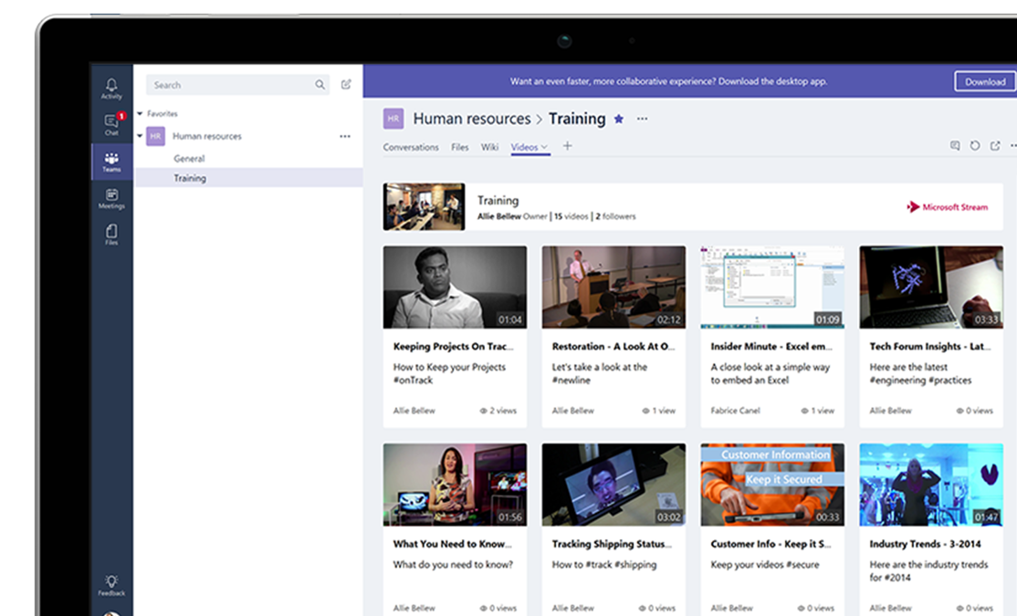 Training resources for HR in Microsoft Teams