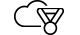 Ikona danych chmurowych dla programu SQL Server