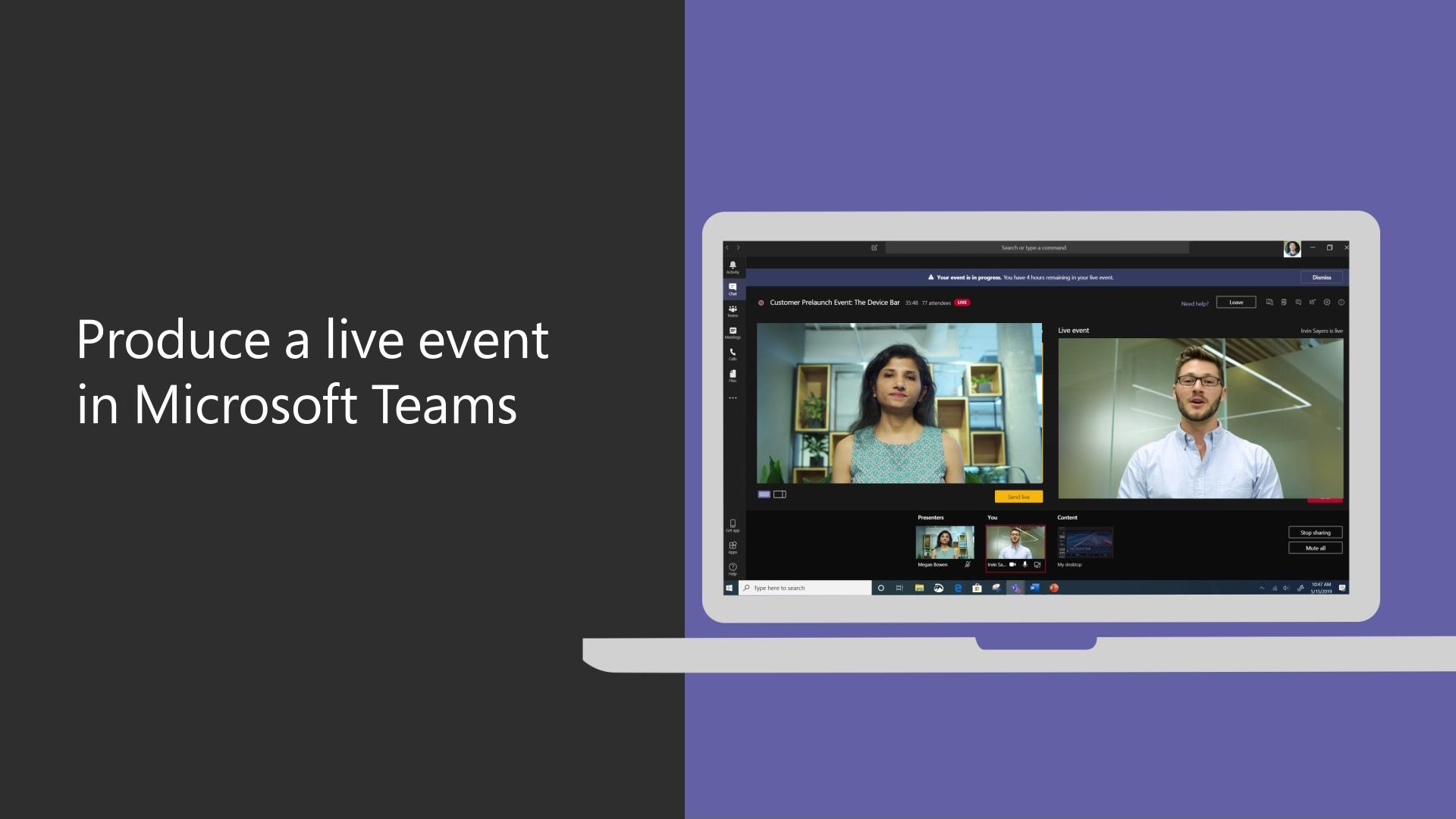 Bạn đang chuẩn bị cho buổi thuyết trình sắp tới và muốn trình diễn trực tiếp cho khán giả của mình? Đừng quên kết nối vào Microsoft Teams để bạn có thể lên sóng trực tiếp cho toàn thể khán giả. Với Microsoft Teams, bạn sẽ trở thành một người dẫn chương trình chuyên nghiệp và ấn tượng.