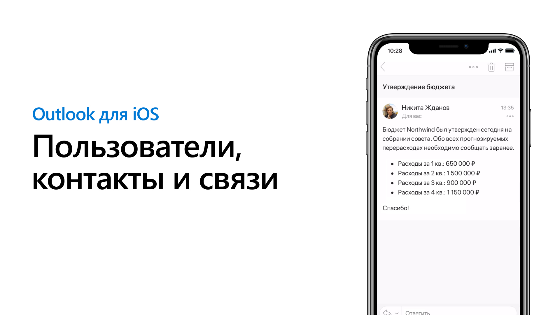 Контакты в Outlook Mobile - Служба поддержки Майкрософт