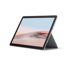 Surface Go 2 voor zakelijk gebruik gestut op kickstand