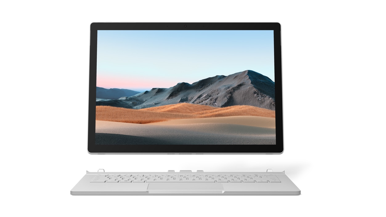 Surface Book 3 for Business with the screen disconnected from the keyboard in tablet mode