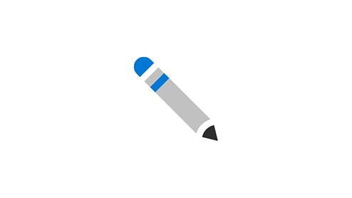 Symbol eines Stiftes.