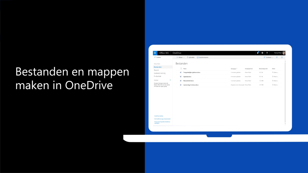 Tenen wees gegroet fonds Bestanden en mappen maken in OneDrive (werk of school) - Microsoft  Ondersteuning