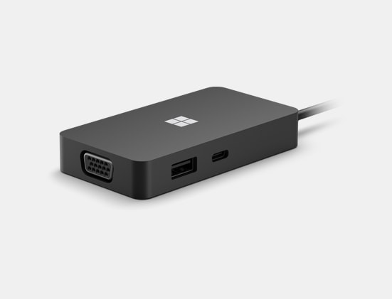Angled view of Surface USB-C® Travel Hub for Business